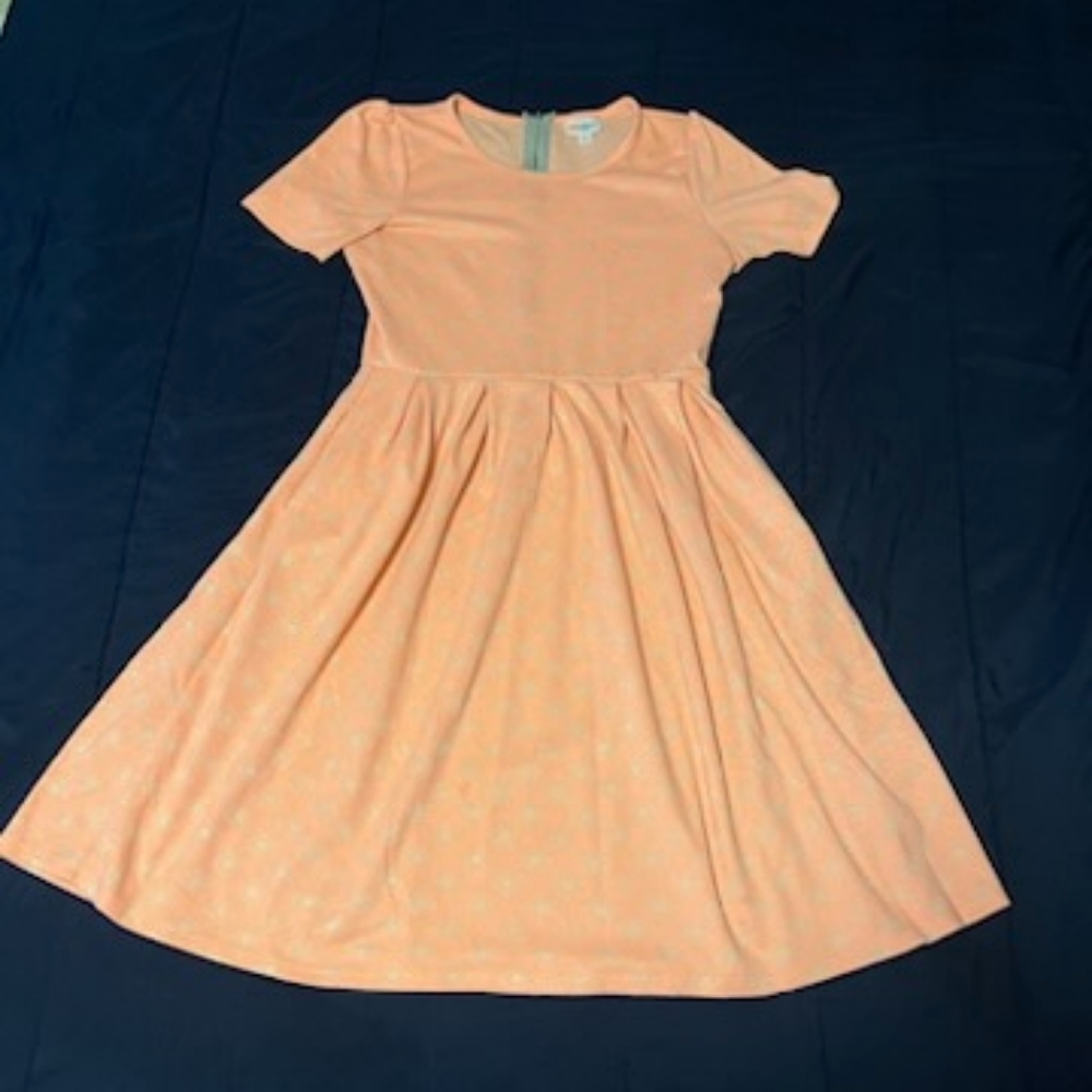 LuLaRoe Peach Dress - Women's size medium